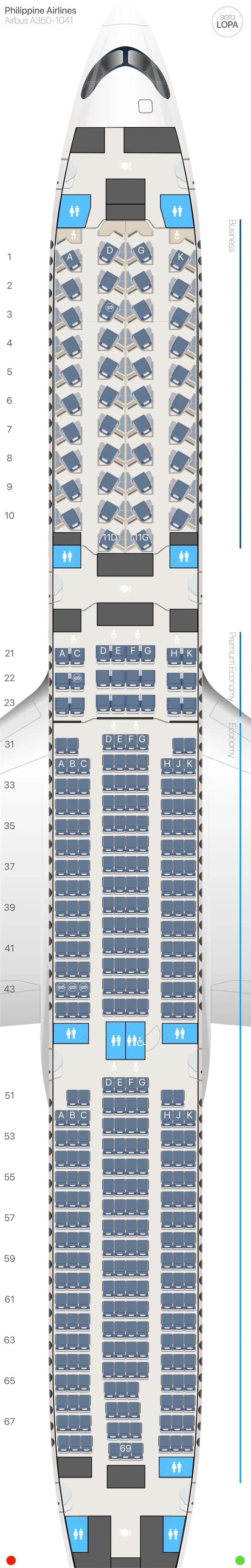 pr-351 seat map