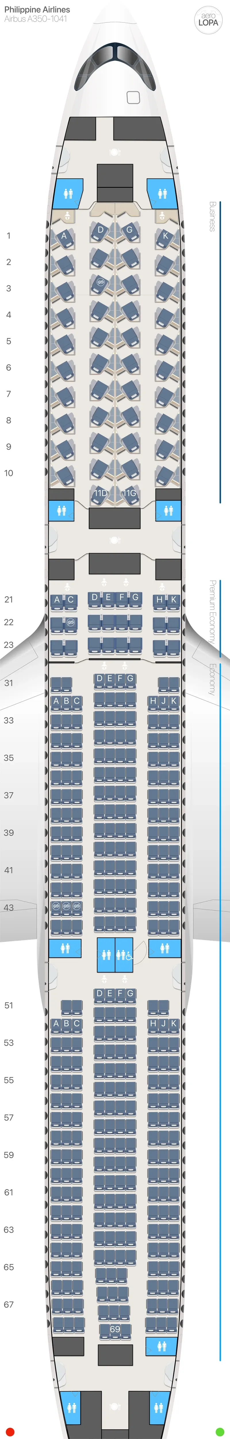 pr-351 seat map