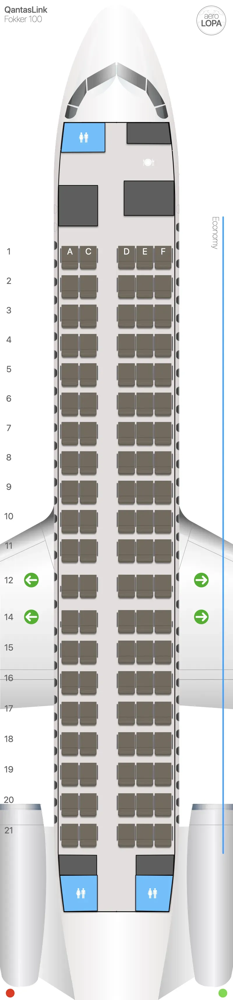 qf-100 seat map