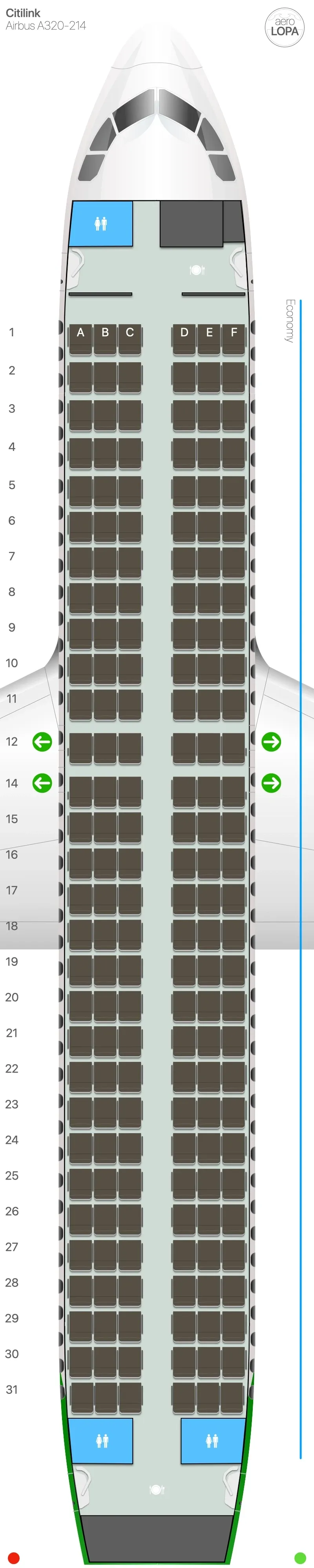 qg-320 seat map