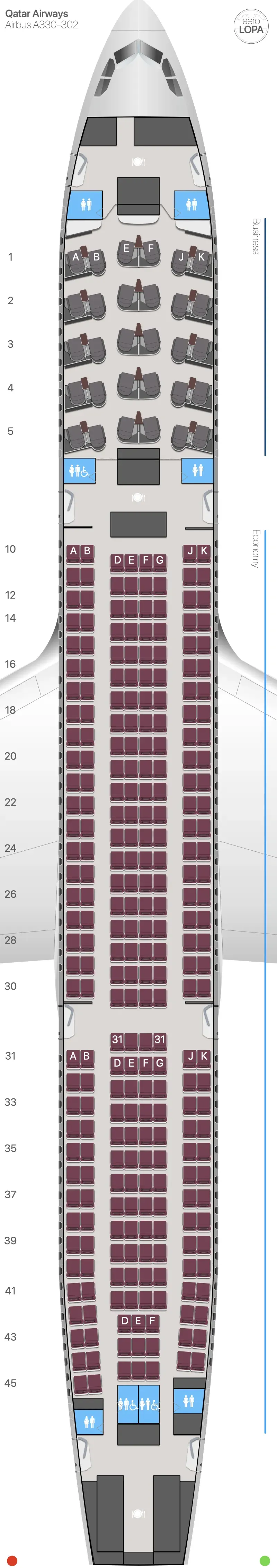 qr-333 seat map