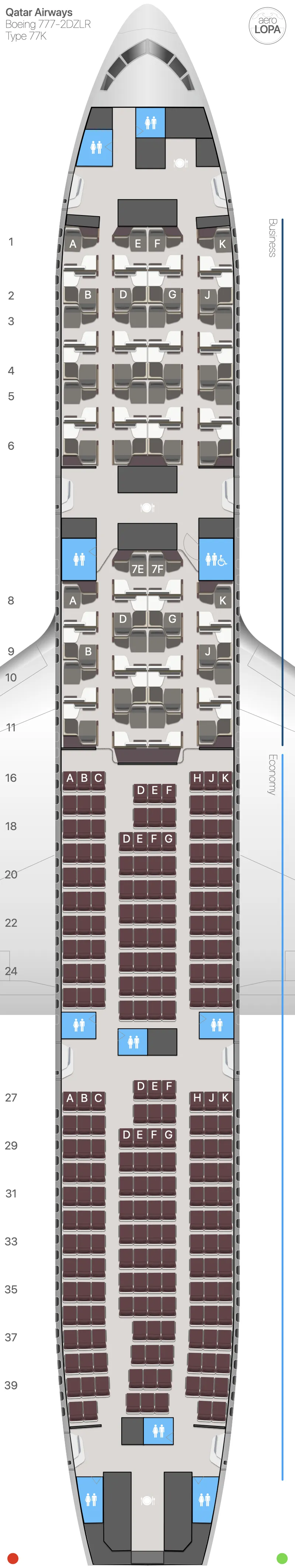 qr-77k seat map