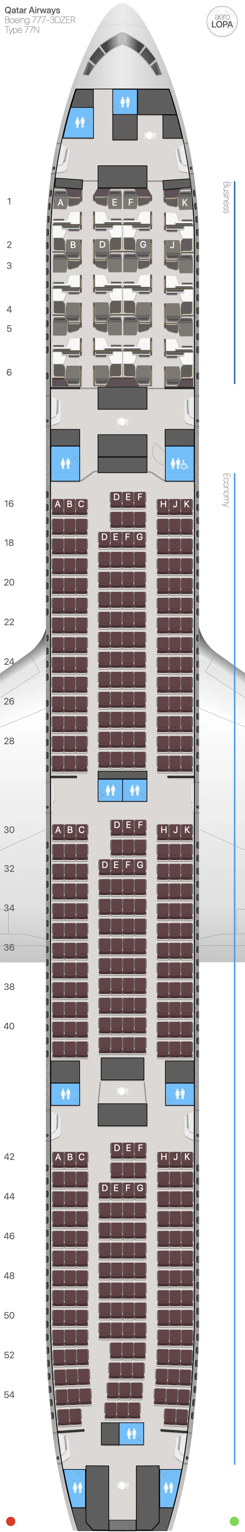 qr-77n-1 seat map