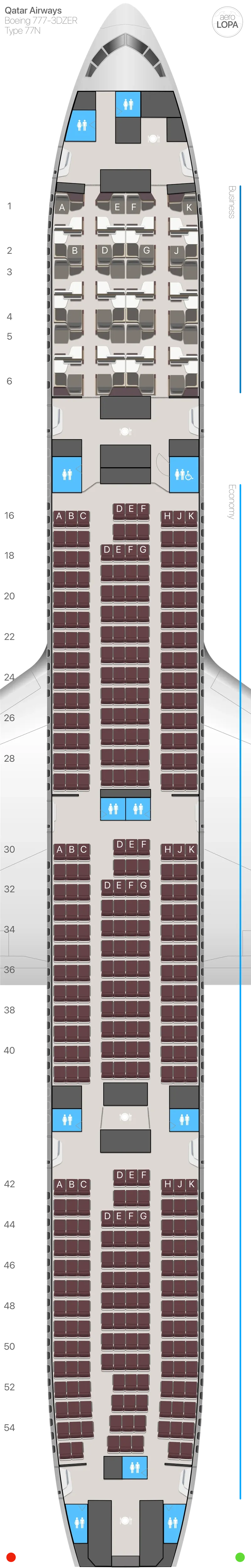 qr-77n-1 seat map