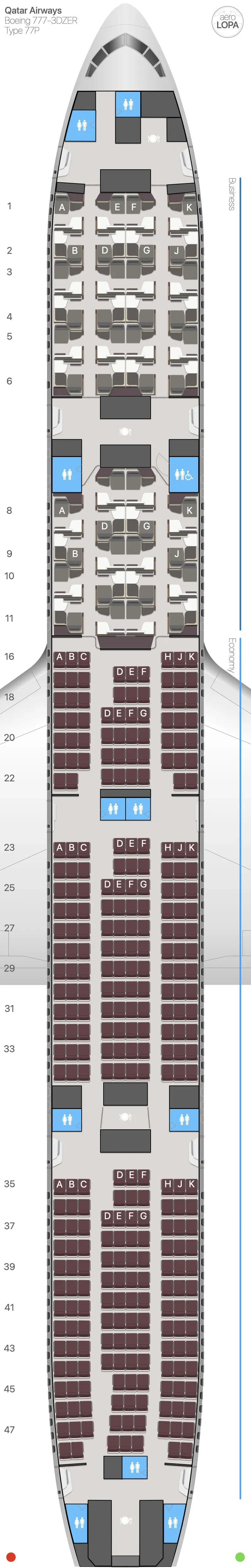 qr-77p seat map