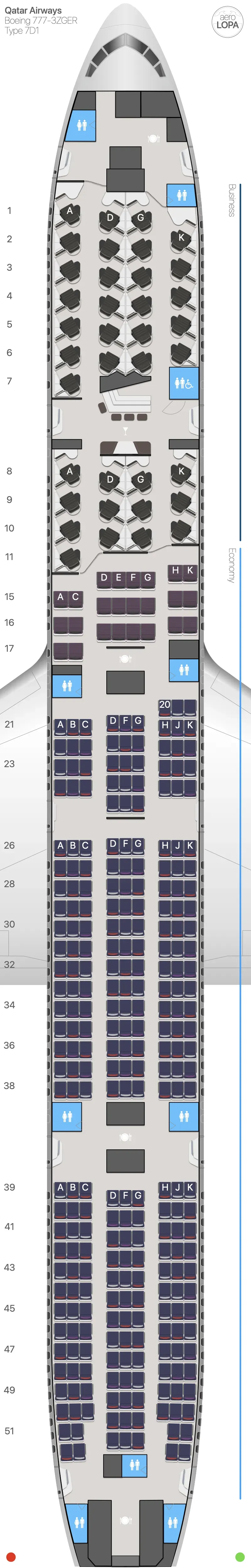 qr-7d1 seat map