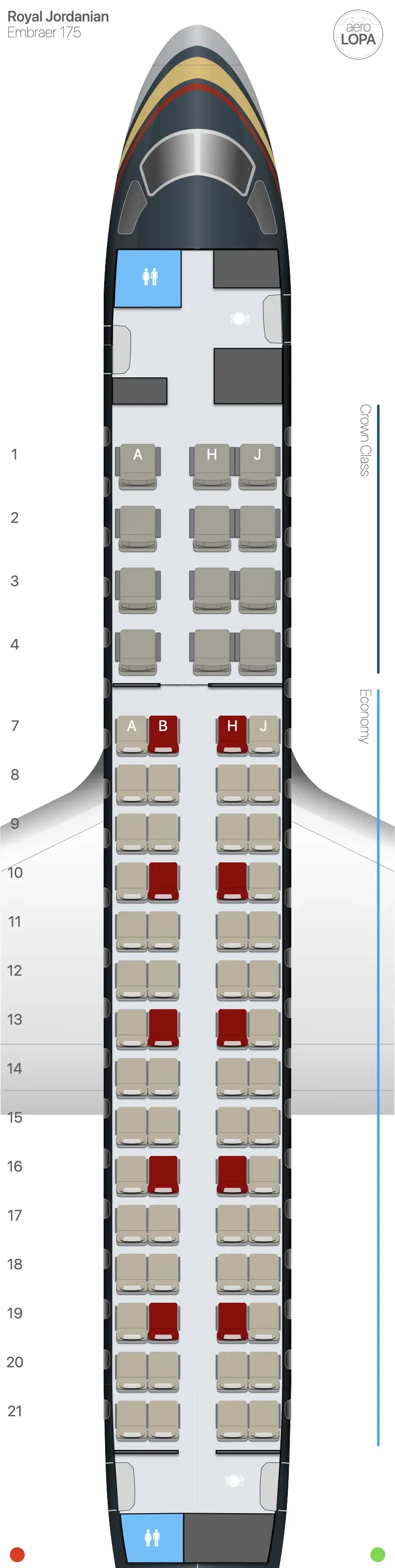 rj-e75 seat map