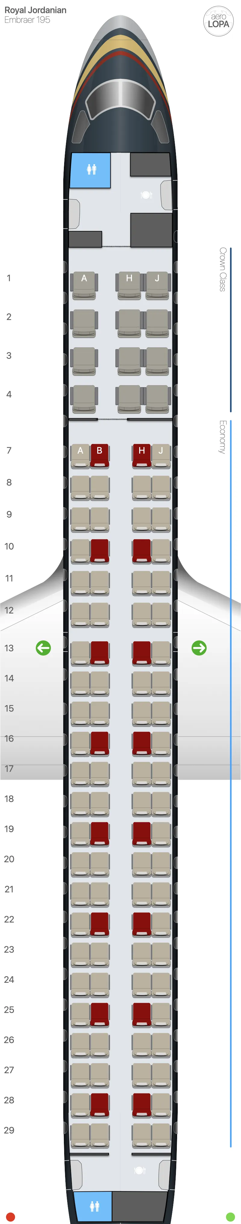 rj-e95 seat map