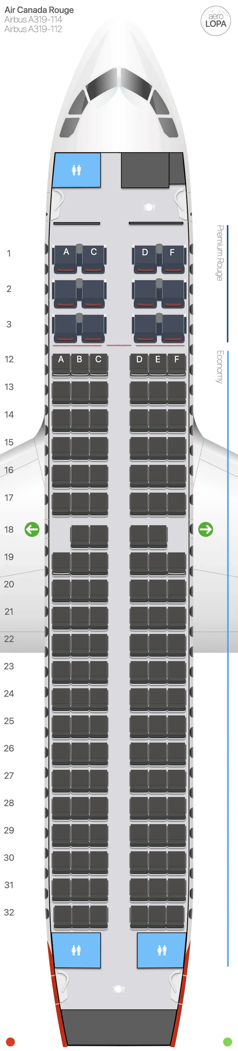rv-319 seat map