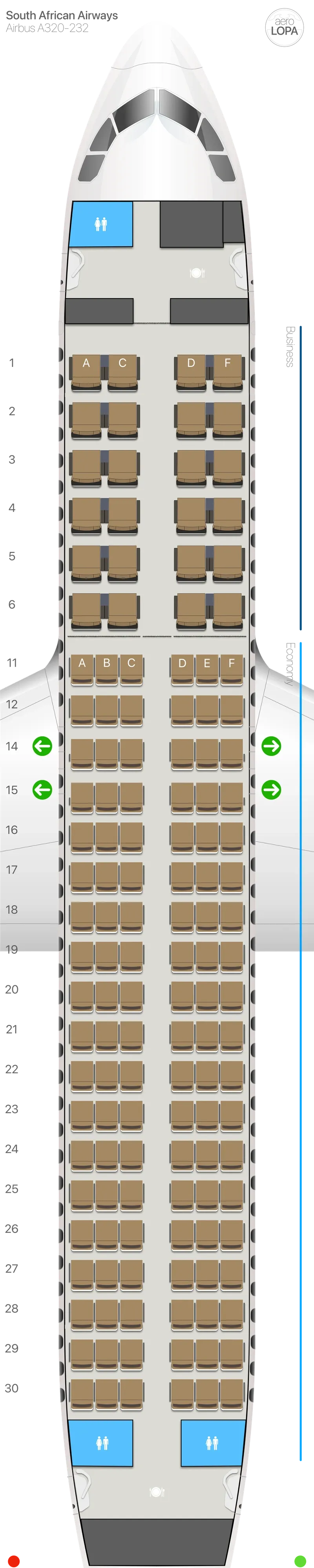 sa-320-1 seat map