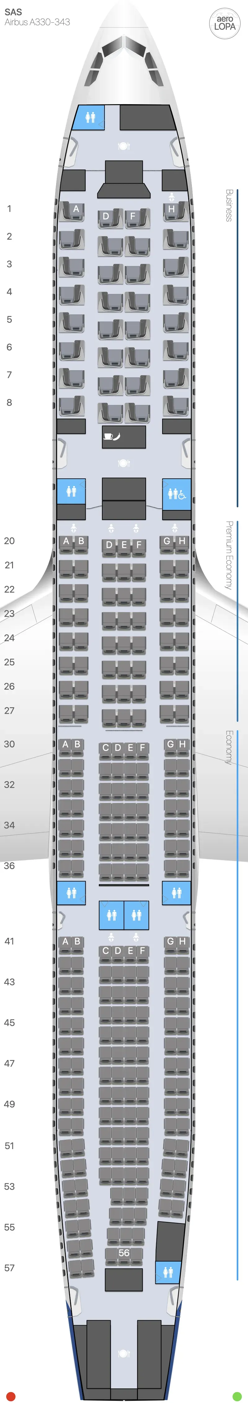 sk-333 seat map