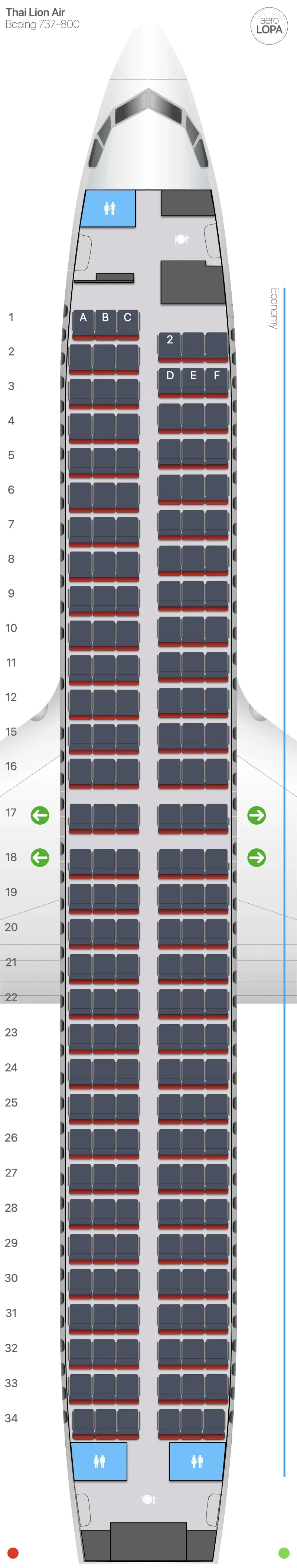 sl-738 seat map