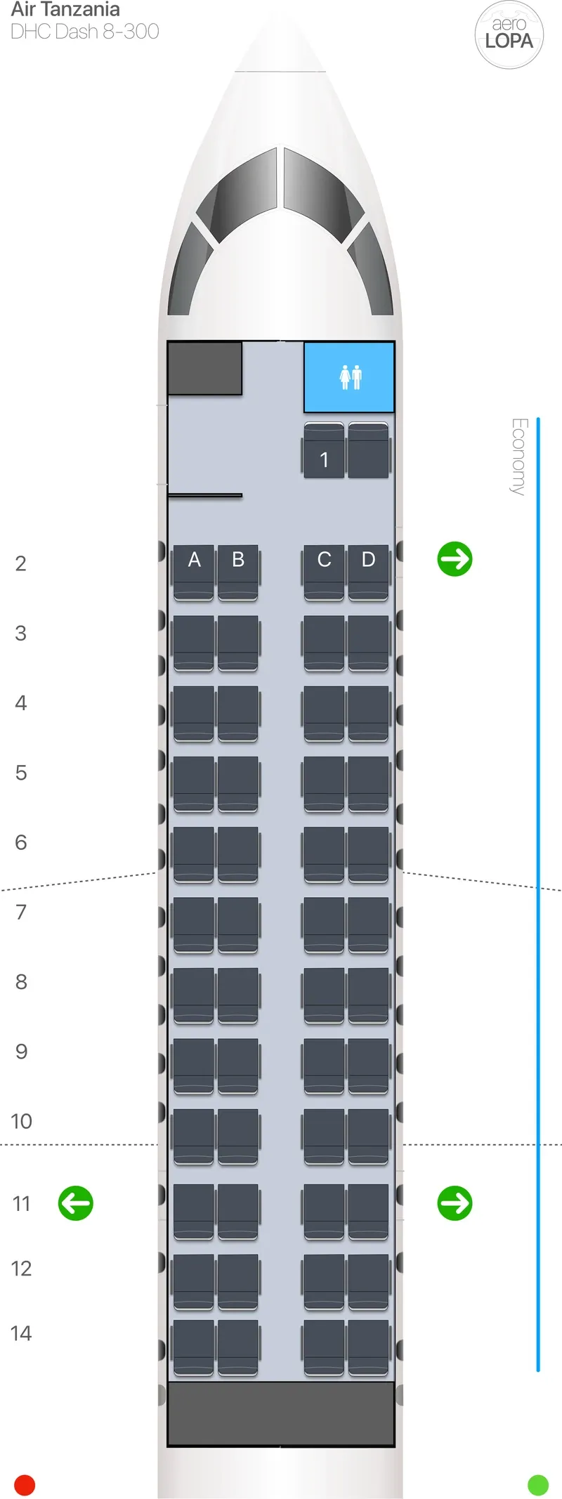 tc-dh3 seat map