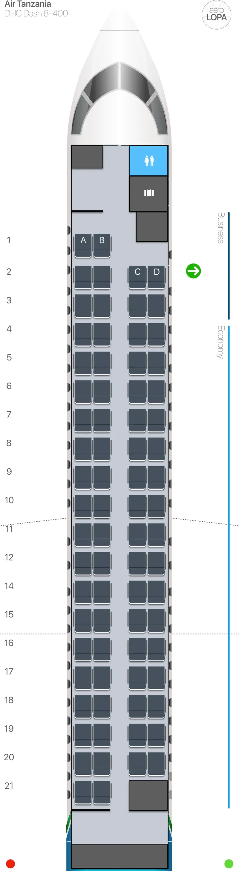 tc-dh4-1 seat map