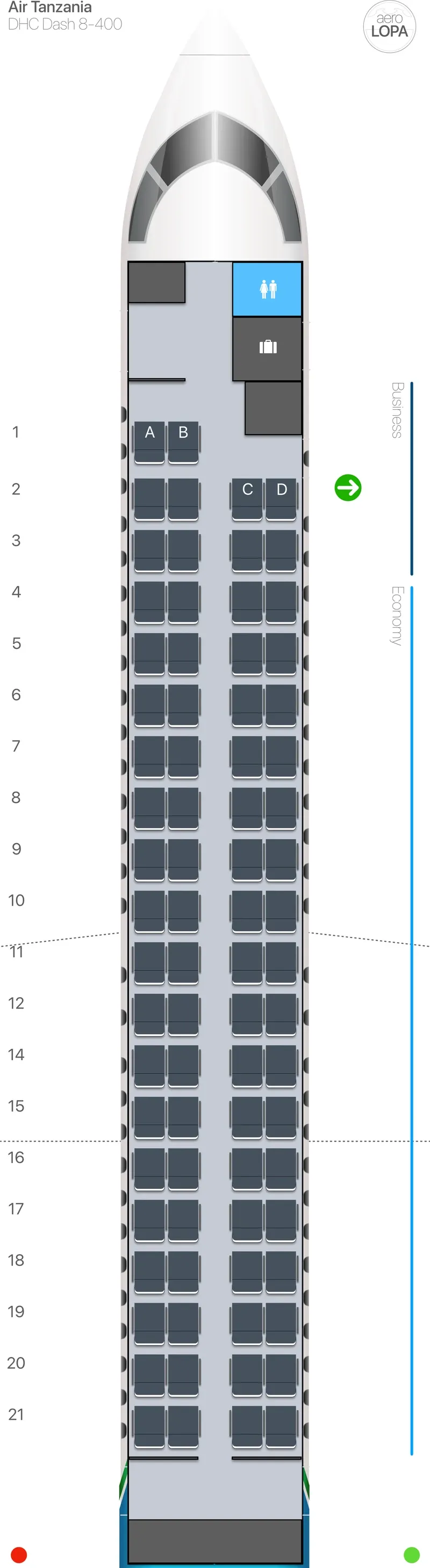 tc-dh4-2 seat map