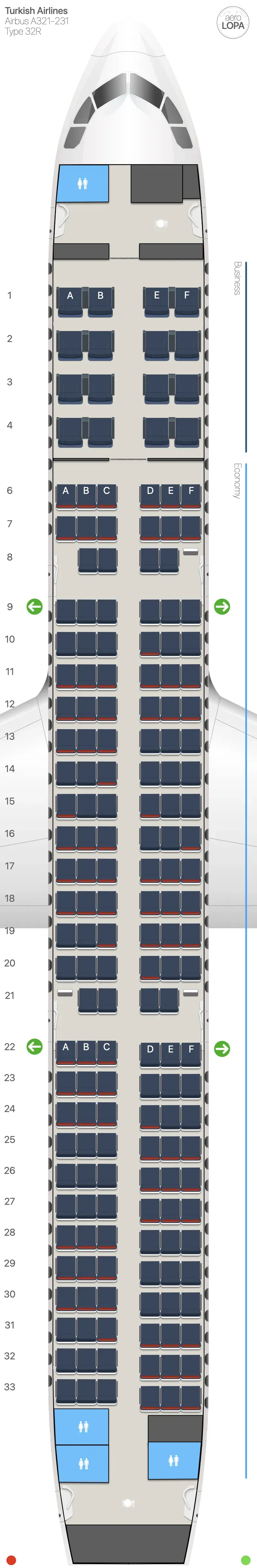 tk-32r-2 seat map