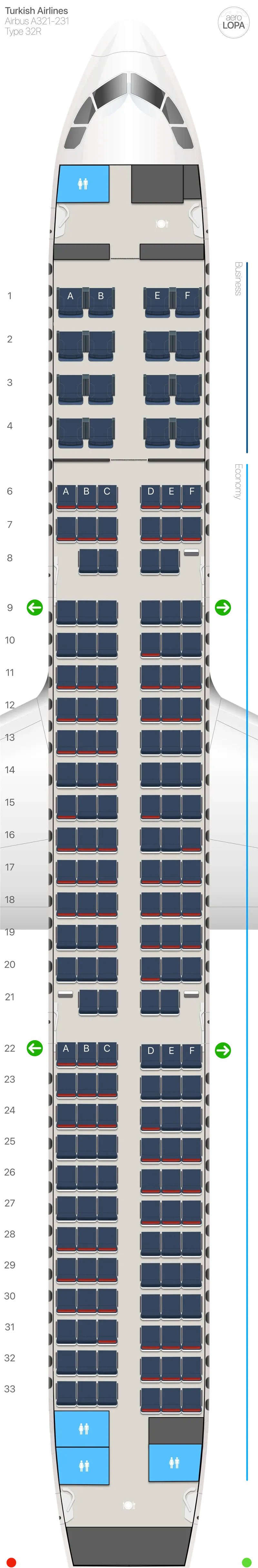 tk-32r-2 seat map
