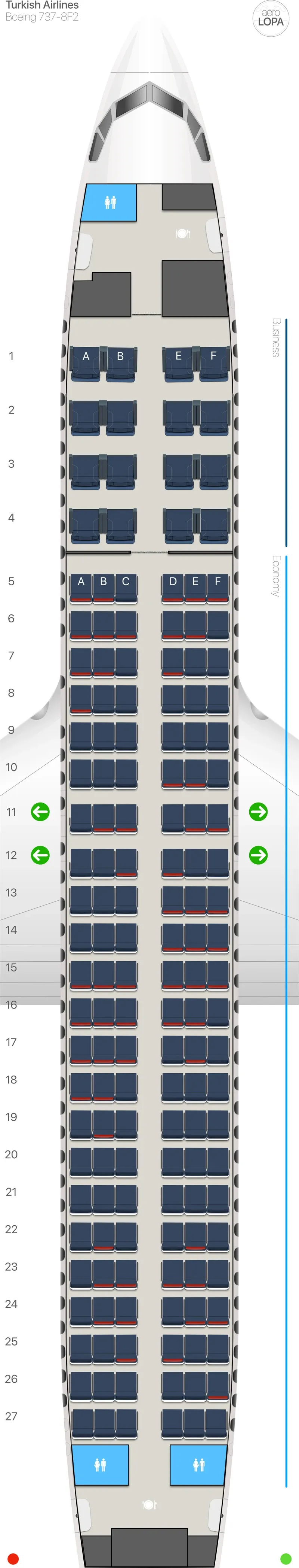 tk-738 seat map