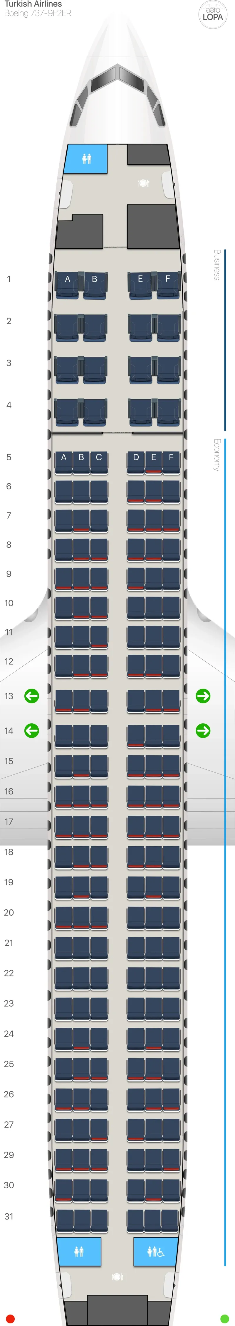 tk-739 seat map