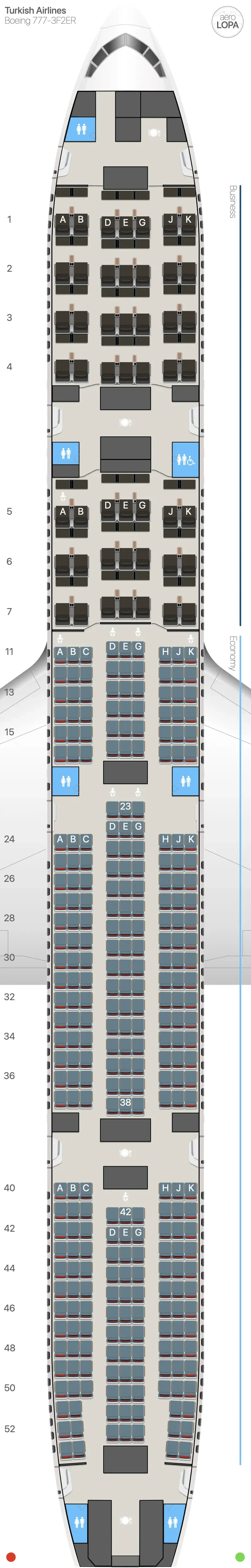 tk-77w-1 seat map