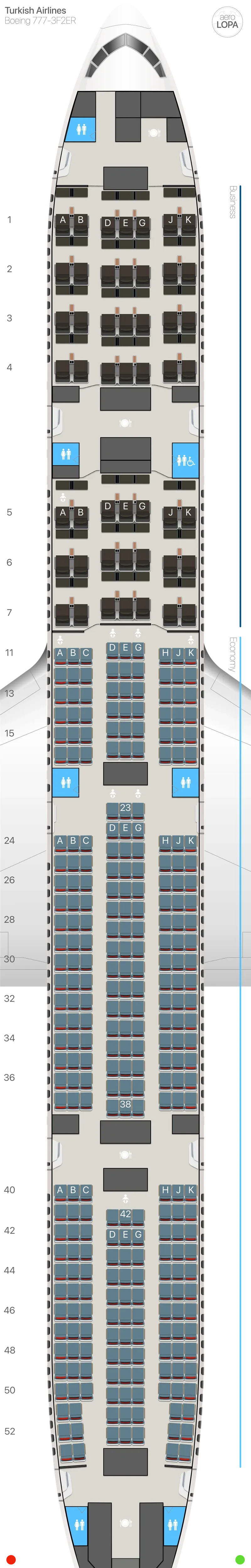 tk-77w-1 seat map