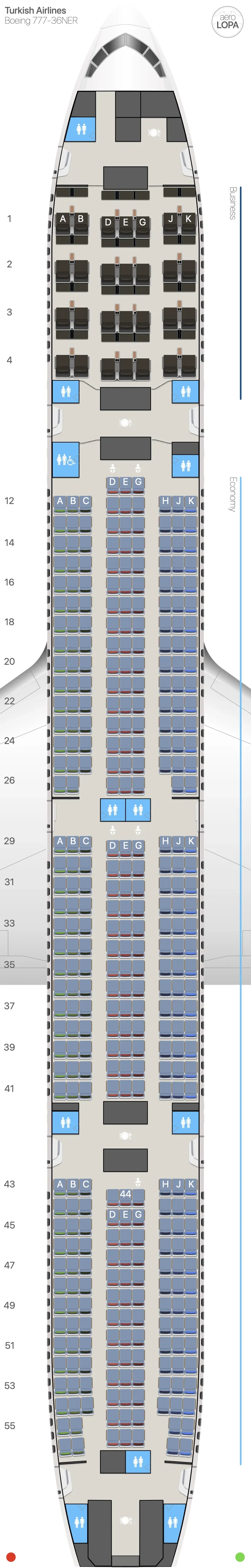 tk-77w-2 seat map