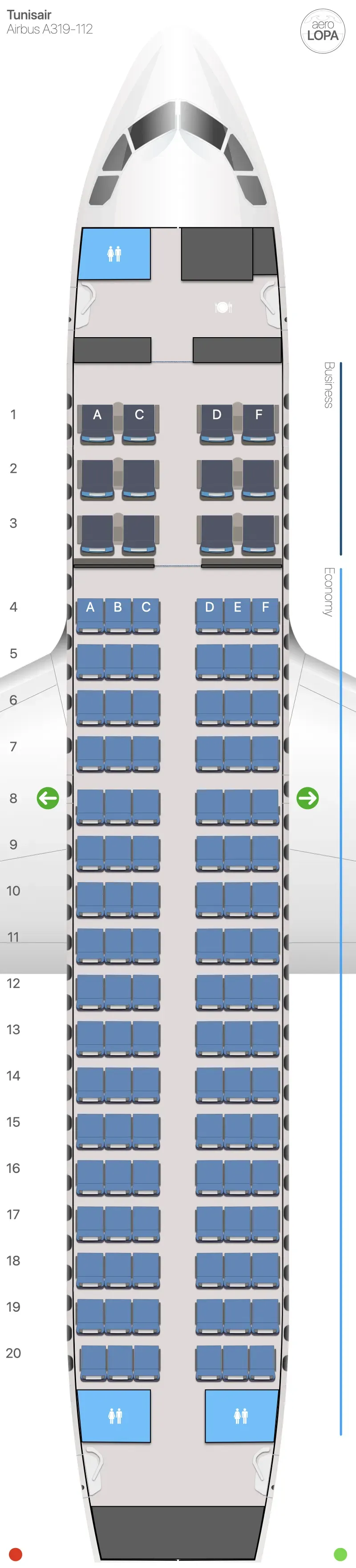 tu-319 seat map