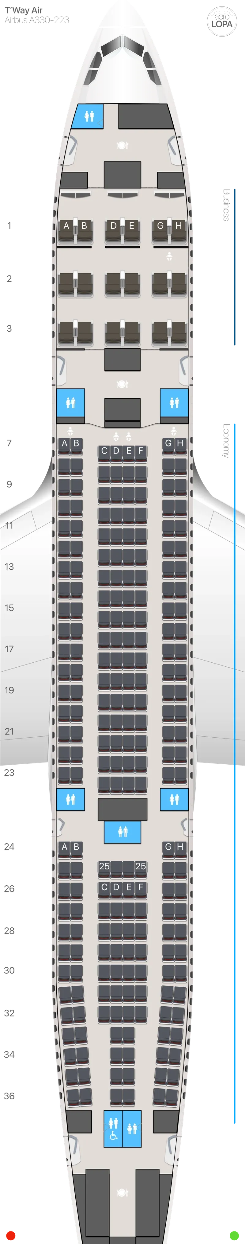 tw-332-1 seat map