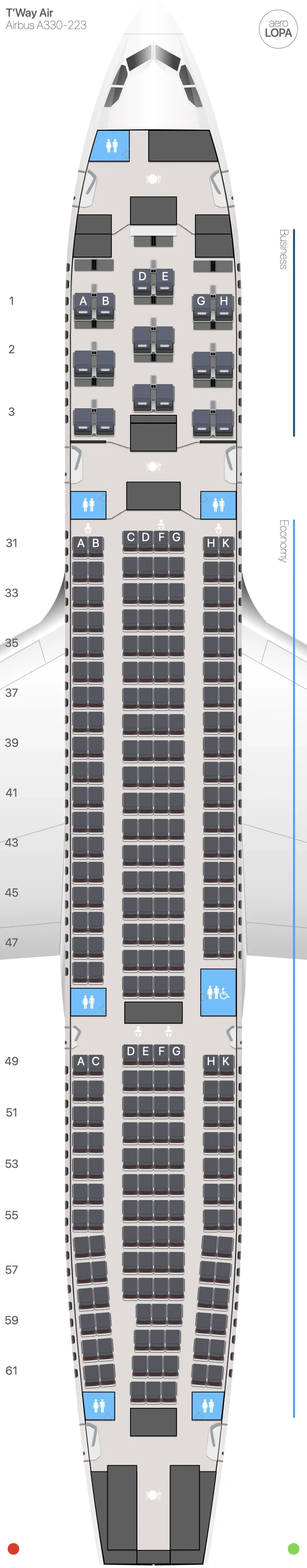 tw-332-2 seat map