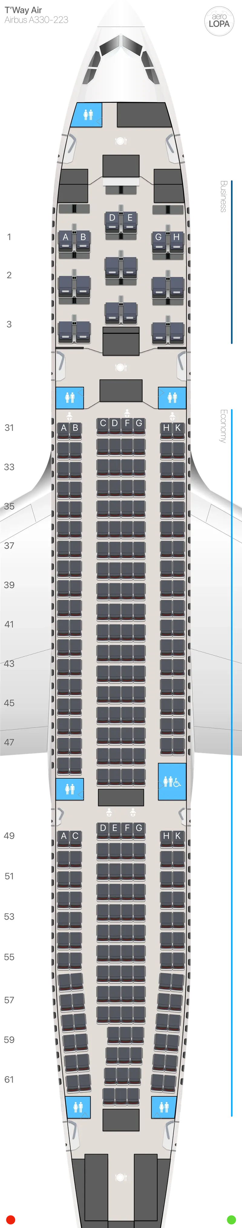 tw-332-2 seat map