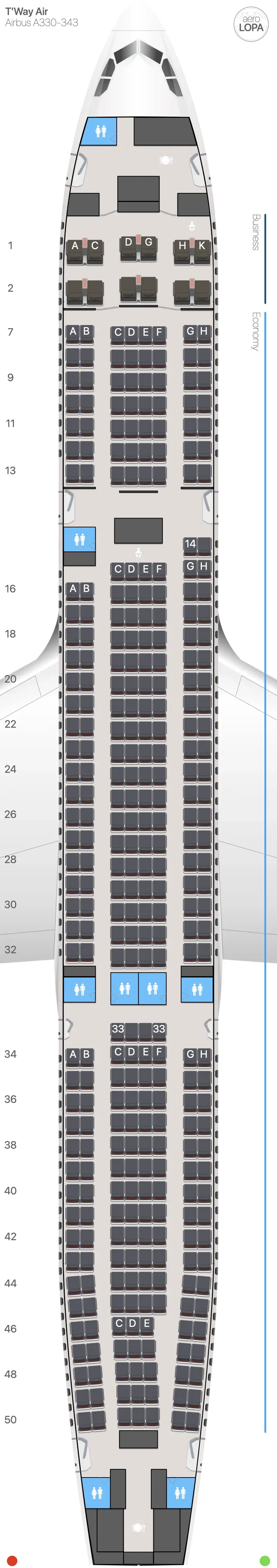 tw-333 seat map