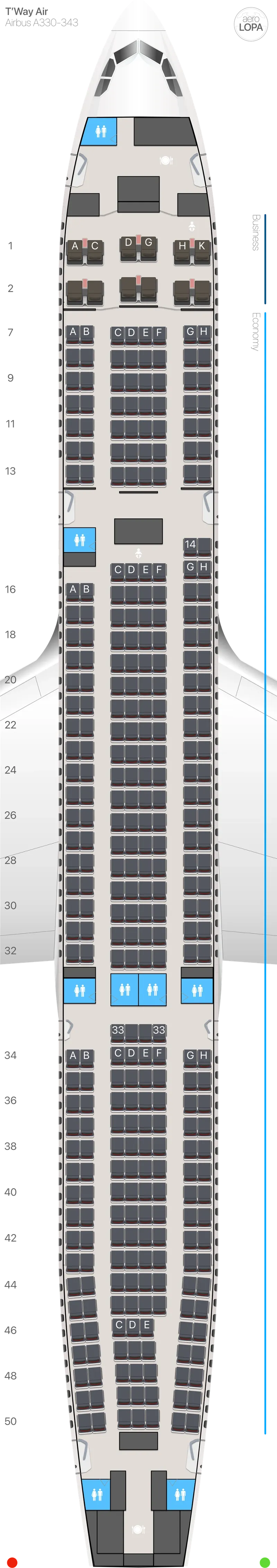 tw-333 seat map