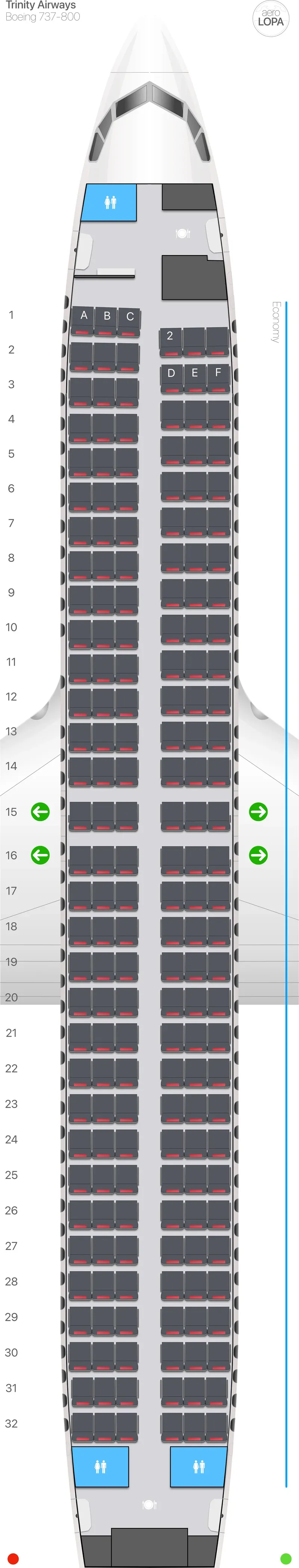 tw-738 seat map