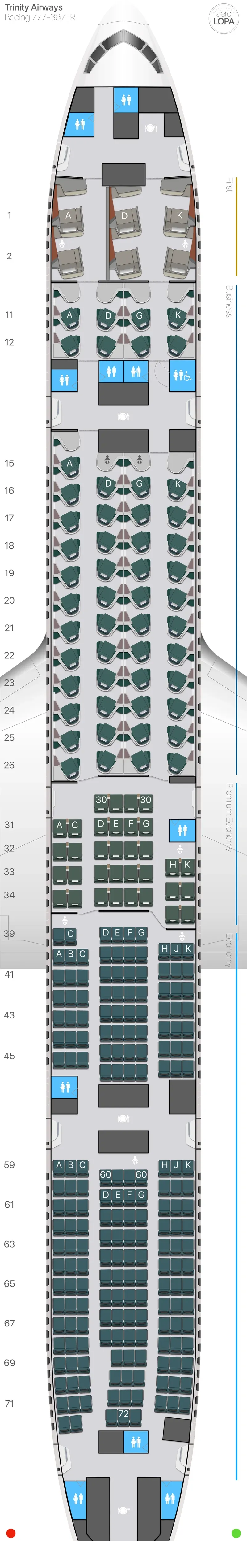 tw-77w-1 seat map