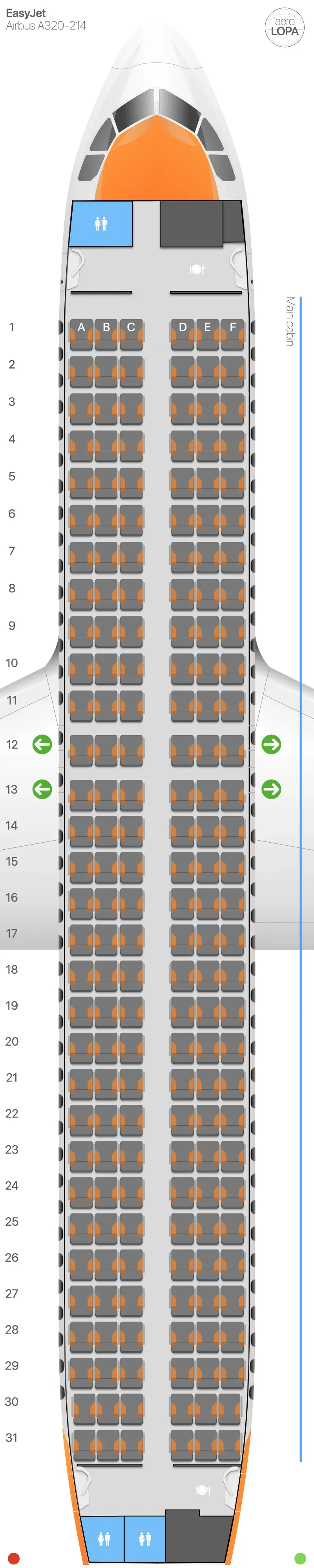 u2-320-1 seat map