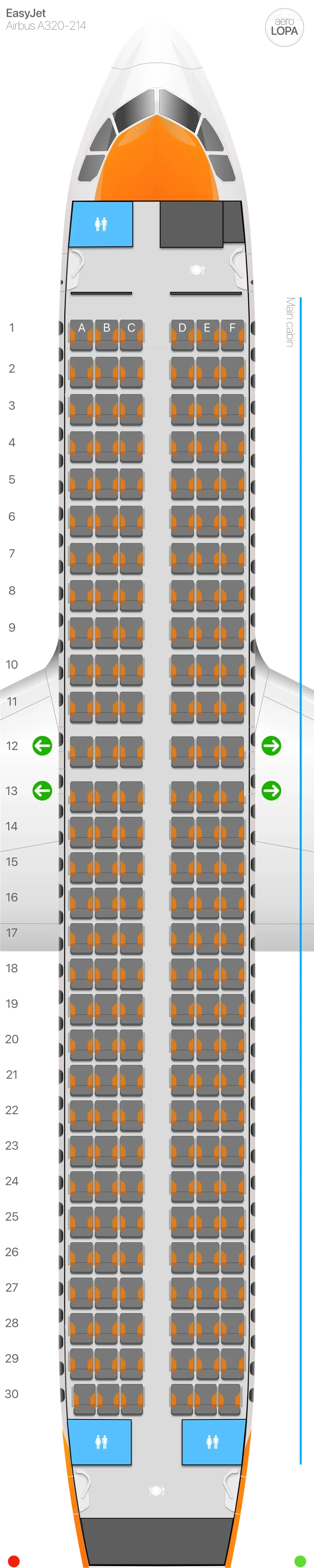 u2-320-2 seat map