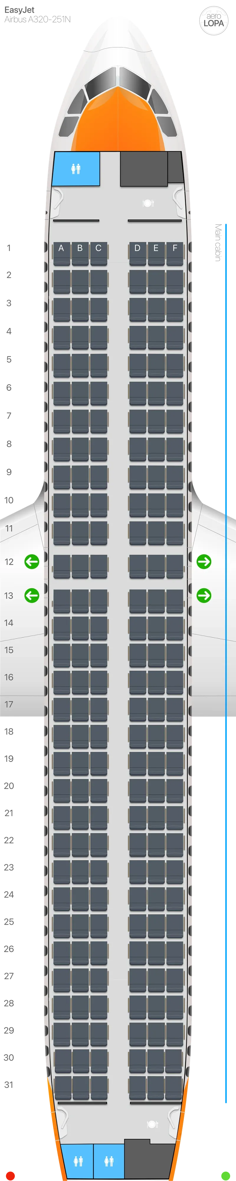 u2-32n seat map