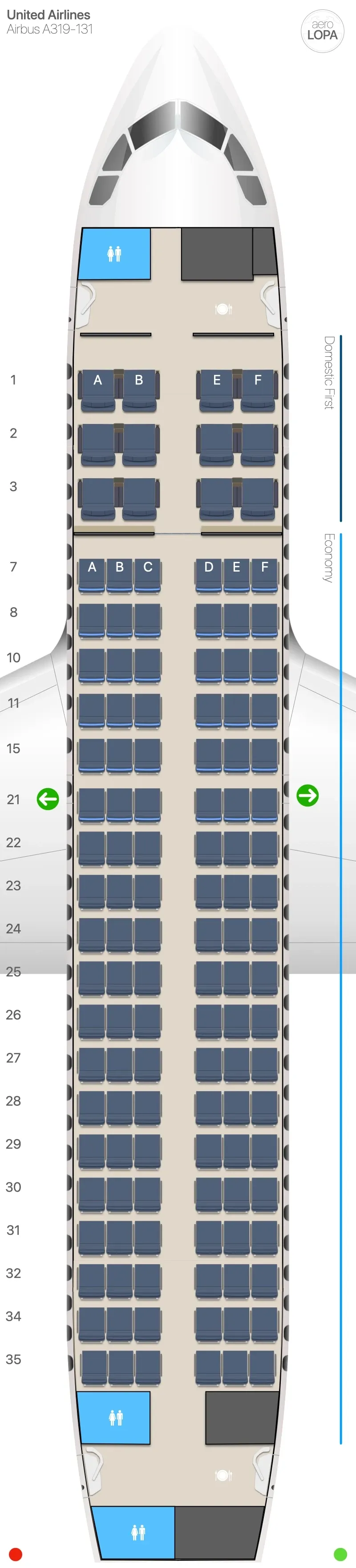 ua-19f seat map