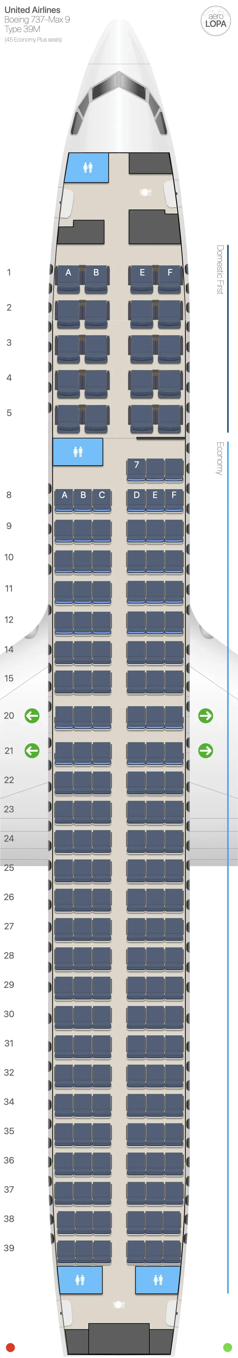 ua-39m-2 seat map