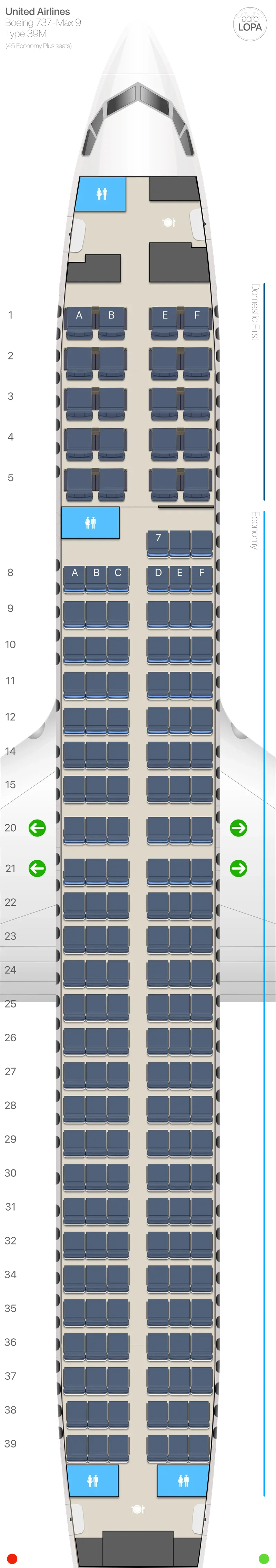 ua-39m-2 seat map