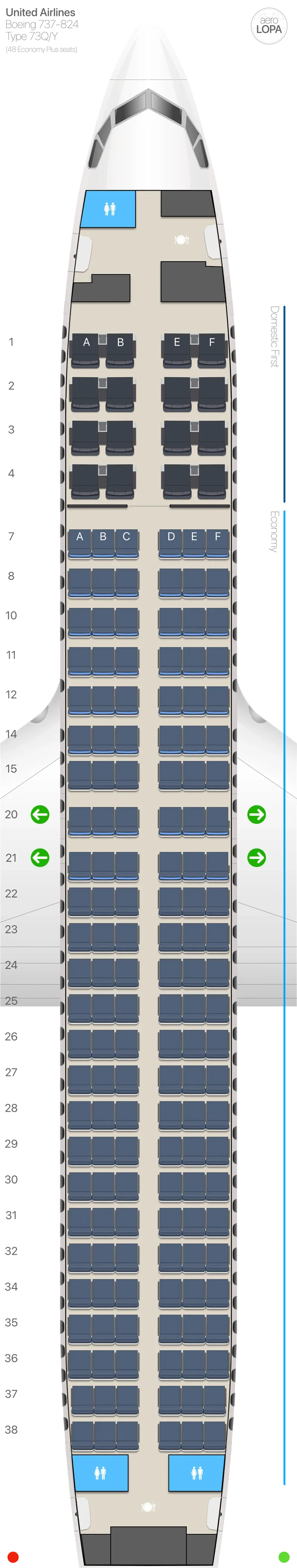 ua-738-1 seat map