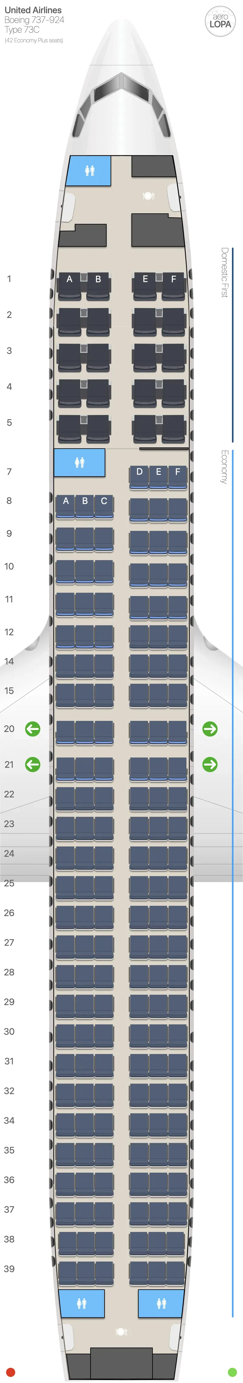 ua-73c-1 seat map
