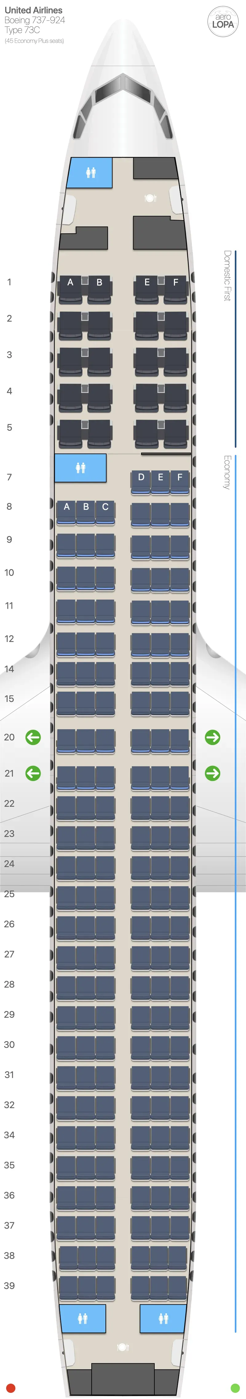 ua-73c-2 seat map