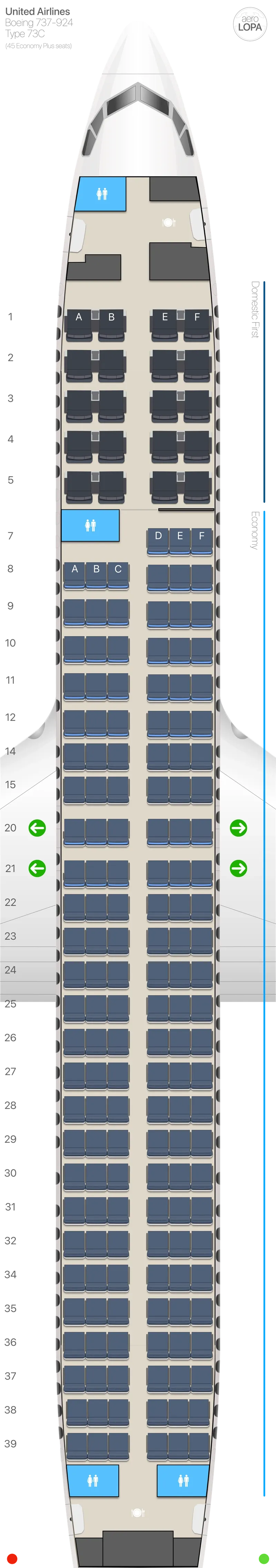 ua-73c-2 seat map