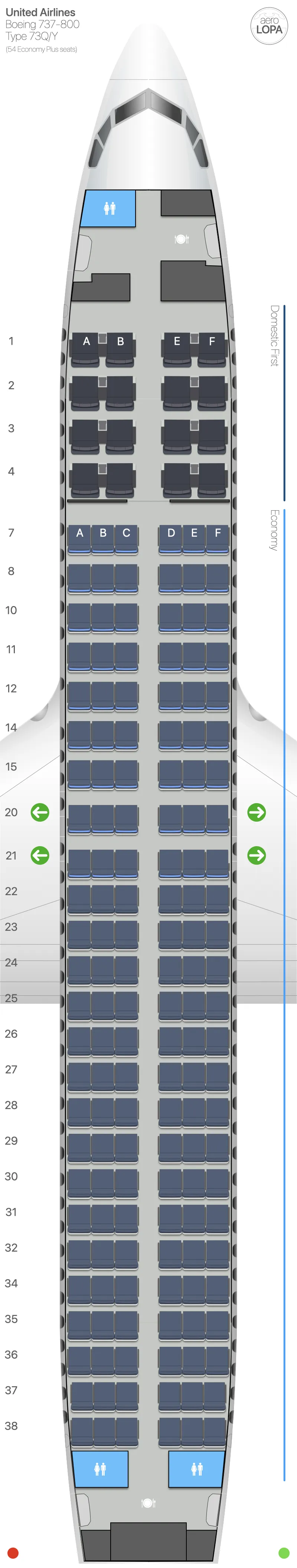 ua-73qy-2 seat map