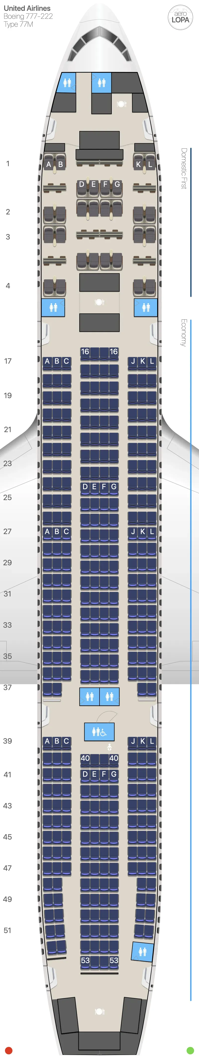 ua-77m seat map