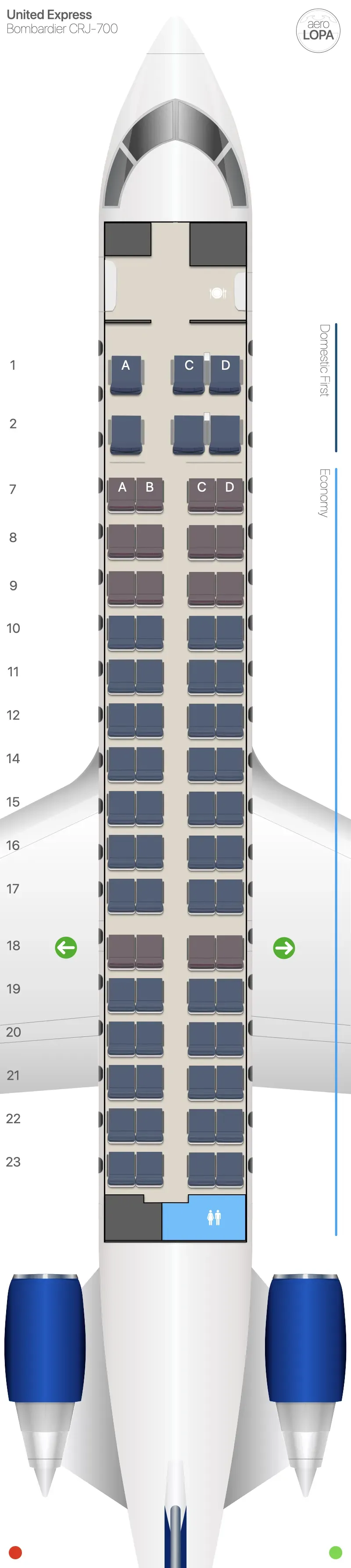 ua-cr7 seat map