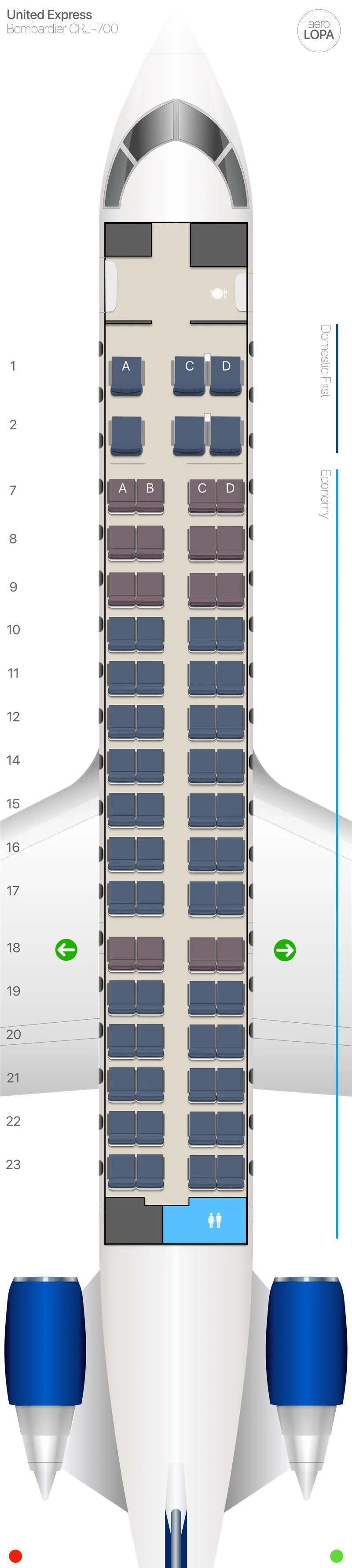 ua-cr7 seat map