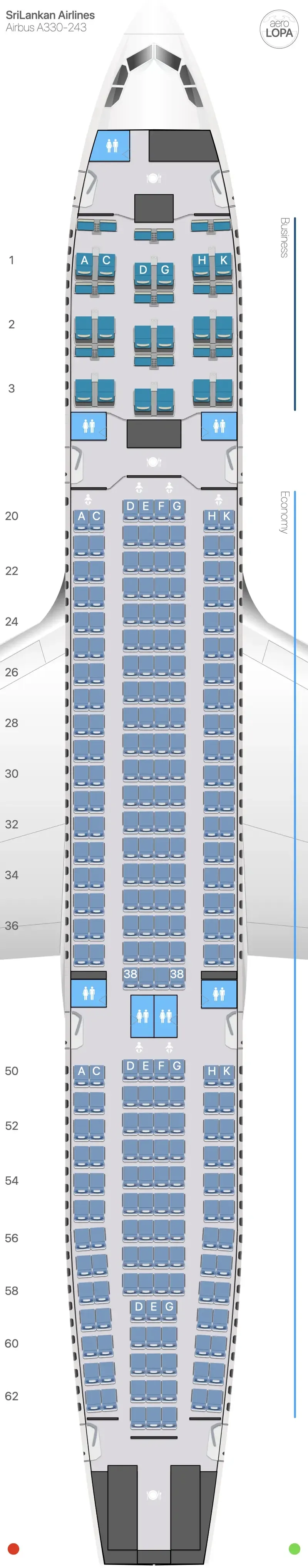 ul-332-1 seat map