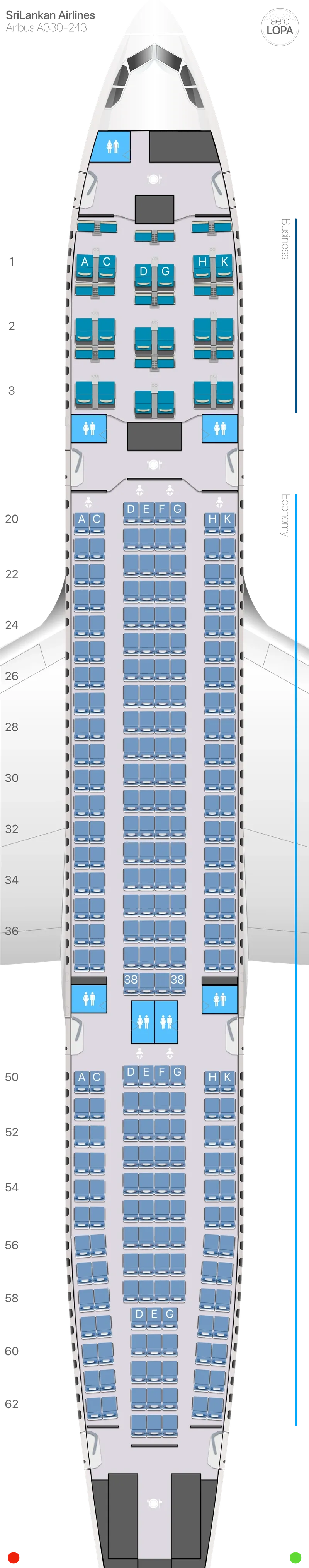 ul-332-1 seat map